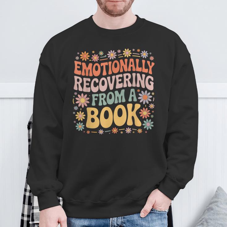 Emotionally Recovering From A Book Reading Sweatshirt Gifts for Old Men