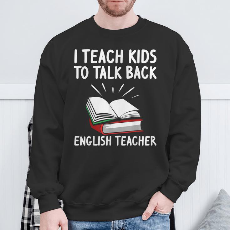 English Teacher Outfit Book Graphic English Grammar Lessons For Men Women Sweatshirt Gifts for Old Men