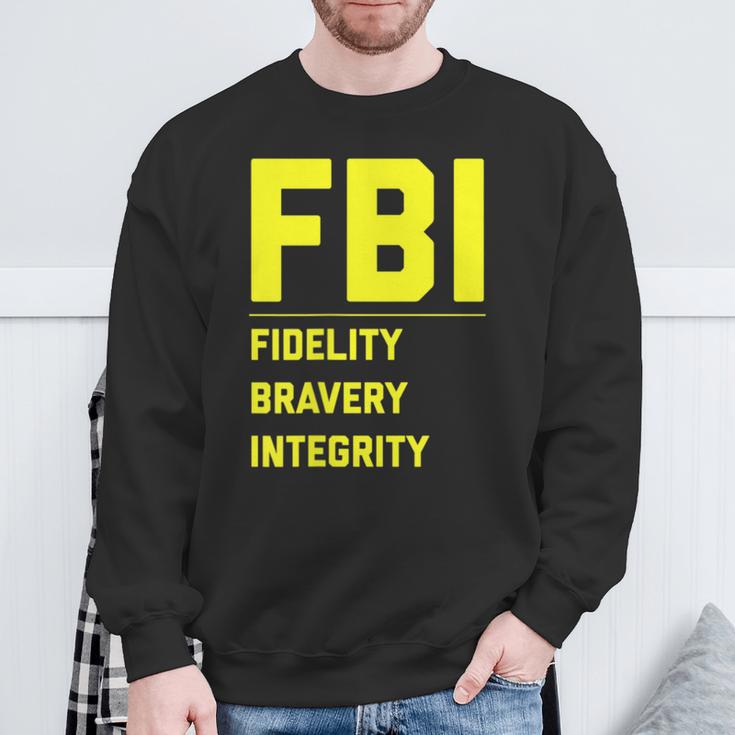 Fbi Motto 「Fidelity Bravery Integrity」 法執行機関 スウェットシャツ 高齢者への贈り物
