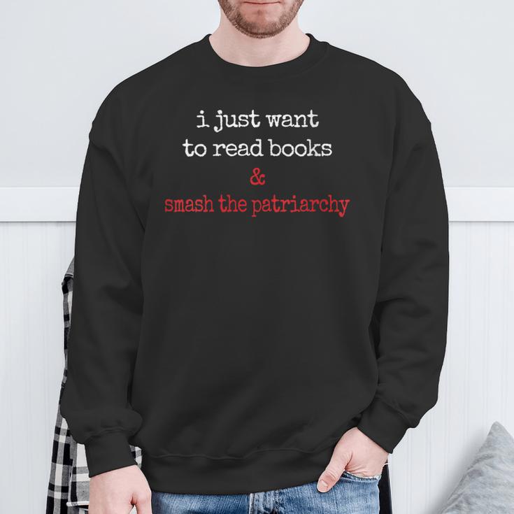 Feminist Book Lover Read Books Smash The Patriarchy Sweatshirt Gifts for Old Men Feminist Book Lover Read Books Smash The Patriarchy Sweatshirt Gifts for Old Men