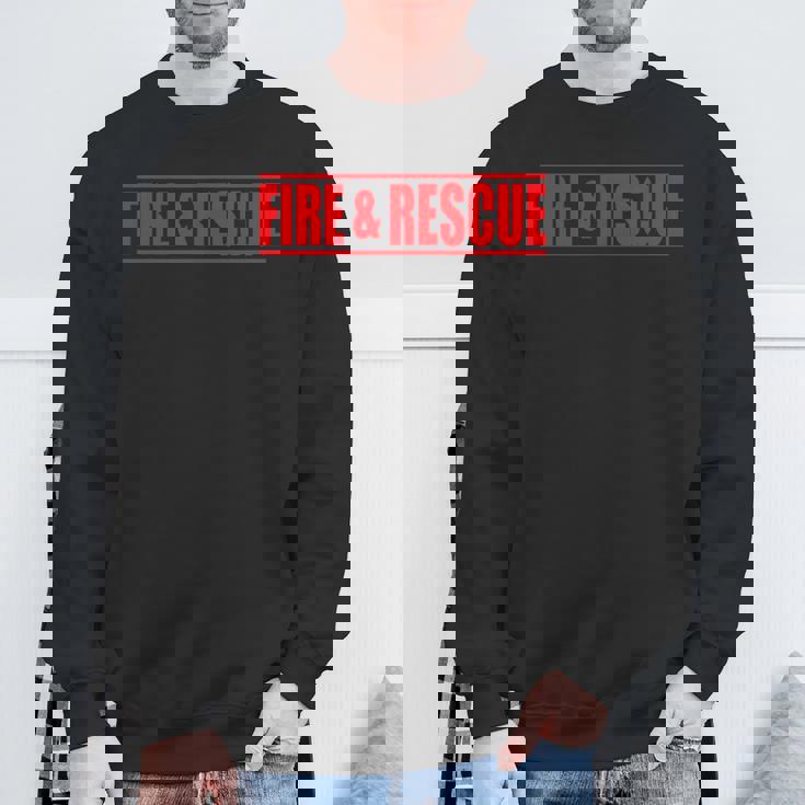 Fire And Rescue 消防士 コスチューム ユニフォーム スウェットシャツ 高齢者への贈り物