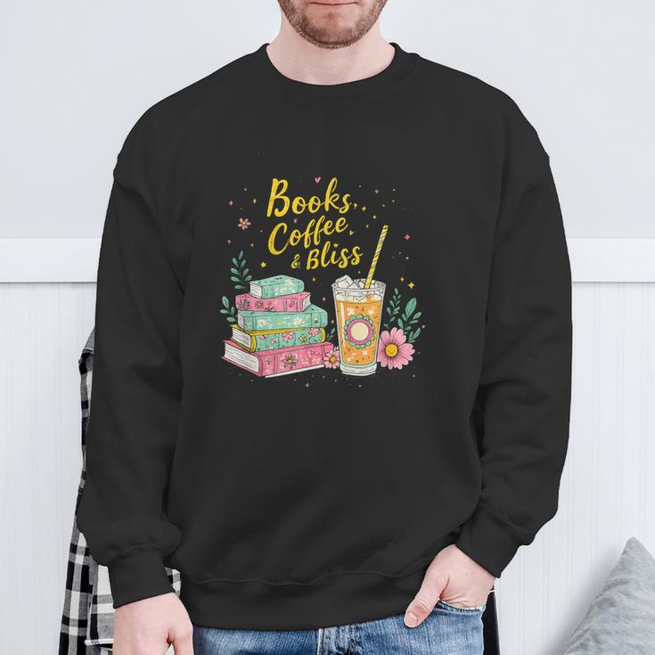 Floral Books And Coffee Cozy Reading Nook Tshirt Sweatshirt Gifts for Old Men