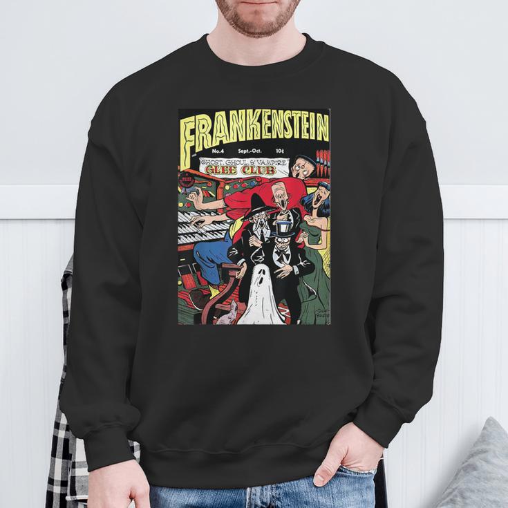 Frankenstein Halloween Horror Vintage Comic Book Retro Sweatshirt Gifts for Old Men Frankenstein Halloween Horror Vintage Comic Book Retro Sweatshirt Gifts for Old Men