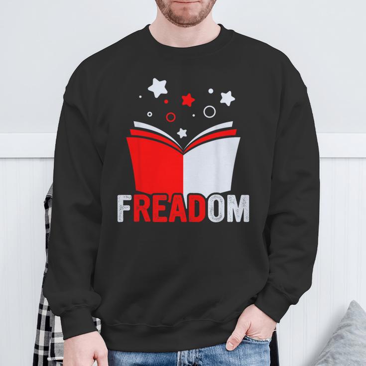 Freadom I Read Banned Books Banned Books Week Librarian Sweatshirt Gifts for Old Men Freadom I Read Banned Books Banned Books Week Librarian Sweatshirt Gifts for Old Men