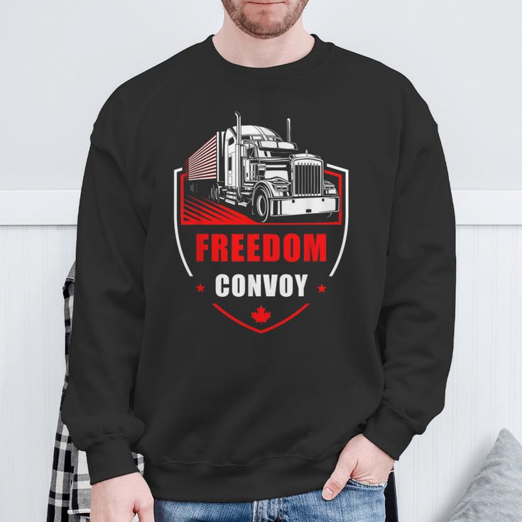 Freedom Convoy United Canada Truckers スウェットシャツ 高齢者への贈り物