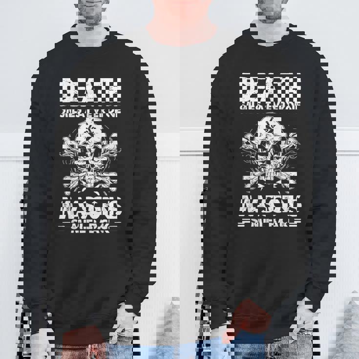 Freemasonkull Quote Deathmiles Mason ユーモア フリーメイソン スウェットシャツ 高齢者への贈り物