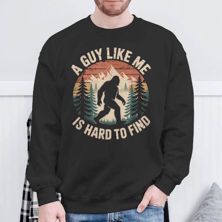 Bigfoot Hard To Find Retro Sasquatch Sweatshirt Gifts for Old Men