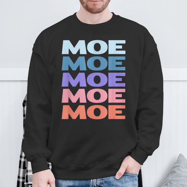 Modern Repeated Text Moe スウェットシャツ 高齢者への贈り物
