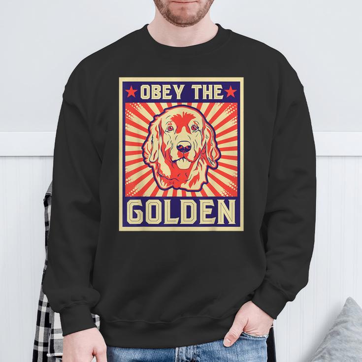 Obey The Golden ゴールデンレトリーバーオーナー向け スウェットシャツ 高齢者への贈り物