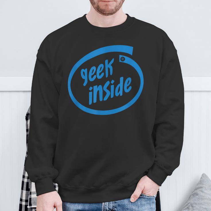 Geek Inside Eccentric Intellectual Tech スウェットシャツ 高齢者への贈り物