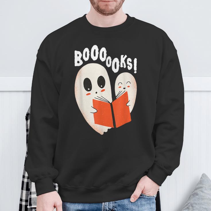 Ghost Book Reading Sweatshirt Gifts for Old Men Ghost Book Reading Sweatshirt Gifts for Old Men
