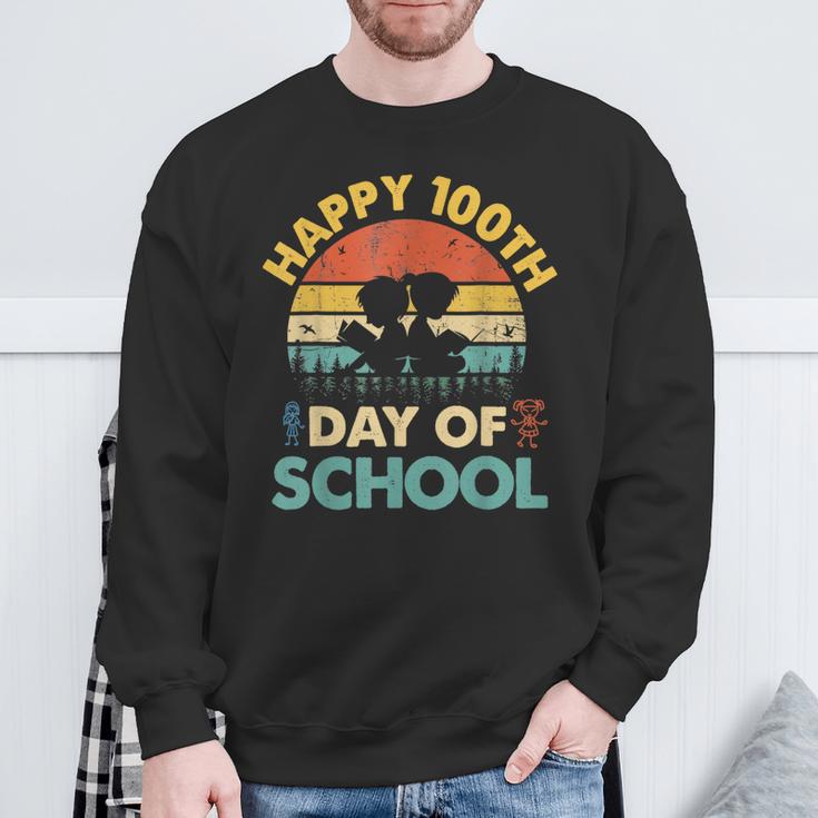 Happy 100th Day Of School Teacher Reading Book For Men Women Girls Kids Sweatshirt Gifts for Old Men Happy 100th Day Of School Teacher Reading Book For Men Women Girls Kids Sweatshirt Gifts for Old Men