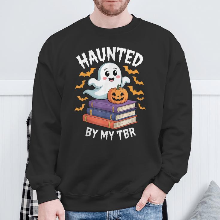 Haunted By My TBR Cute Ghost Reading Books Pumpkin Bookworms Sweatshirt Gifts for Old Men Haunted By My TBR Cute Ghost Reading Books Pumpkin Bookworms Sweatshirt Gifts for Old Men