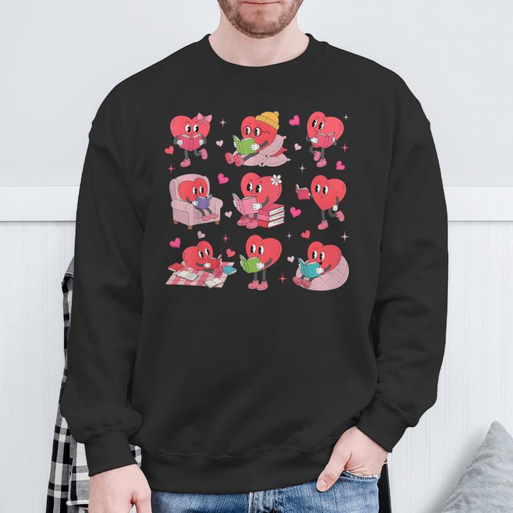 Hearts Reading Book Lovers All Booked For Valentine Sweatshirt Gifts for Old Men Hearts Reading Book Lovers All Booked For Valentine Sweatshirt Gifts for Old Men