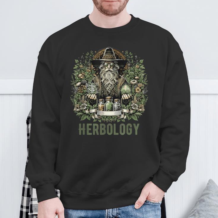 Herbology マジカルハーブ ヴィンテージ 神秘的な植物 スウェットシャツ 高齢者への贈り物