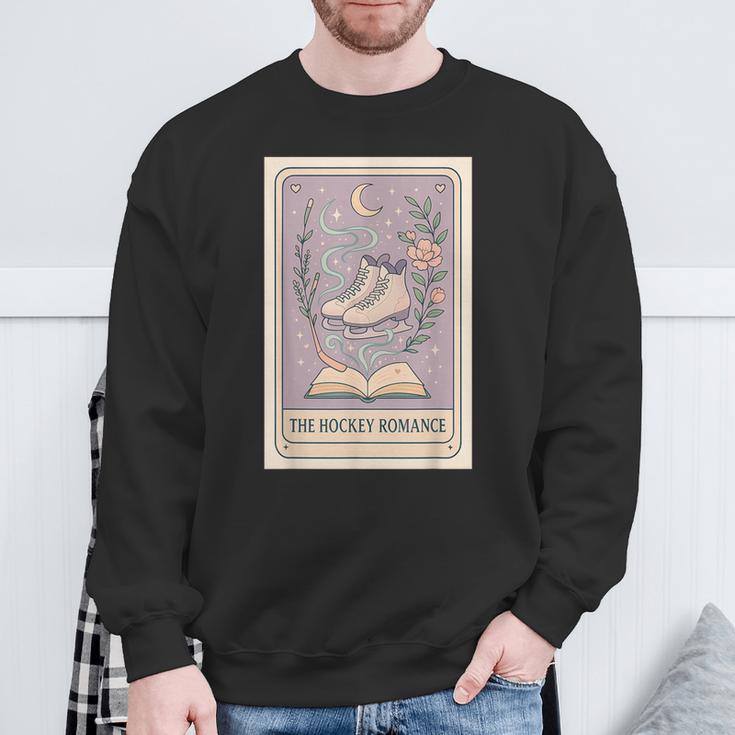 Hockey Romance Tarot Card Books Reader Cozy Reading Sweatshirt Gifts for Old Men