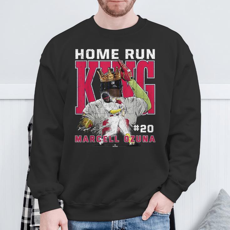 Home Run King Marcell Ozuna Atlanta Mlbpa スウェットシャツ 高齢者への贈り物
