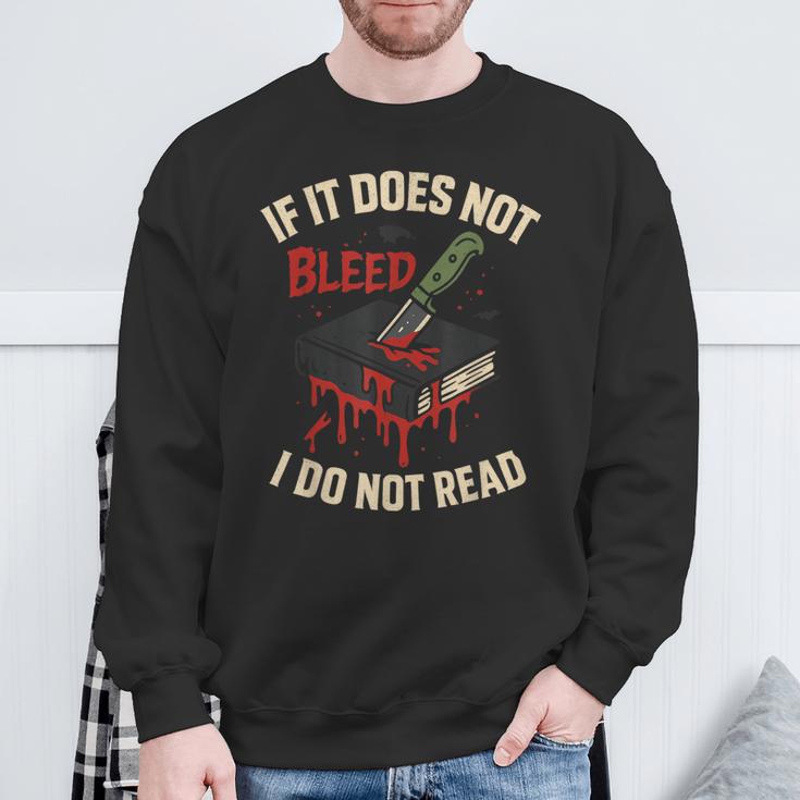 Horror Book Club Creepy Reader Gothic Fiction Thriller Fan Sweatshirt Gifts for Old Men