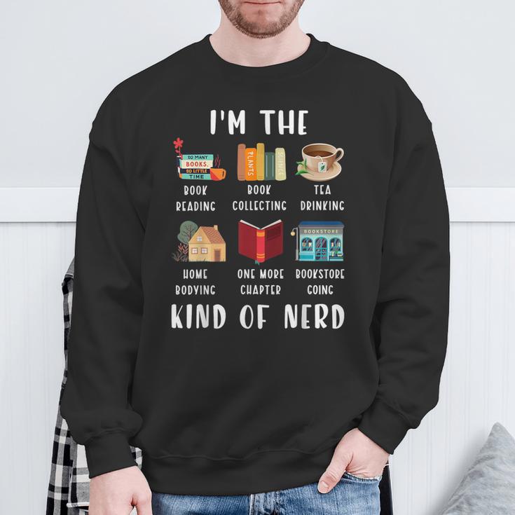 I'm The Kind Of Nerd Book Reading Sweatshirt Gifts for Old Men
