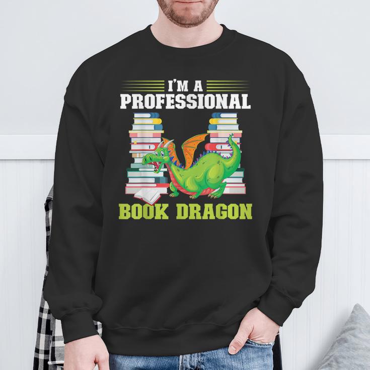 I'm a Professional Book Dragon Mythical Creatures Sweatshirt Gifts for Old Men I'm a Professional Book Dragon Mythical Creatures Sweatshirt Gifts for Old Men