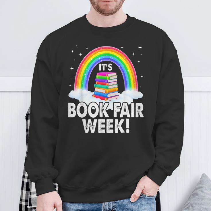 It's Book Fair Week Librarian Library Literacy Reading Sweatshirt Gifts for Old Men