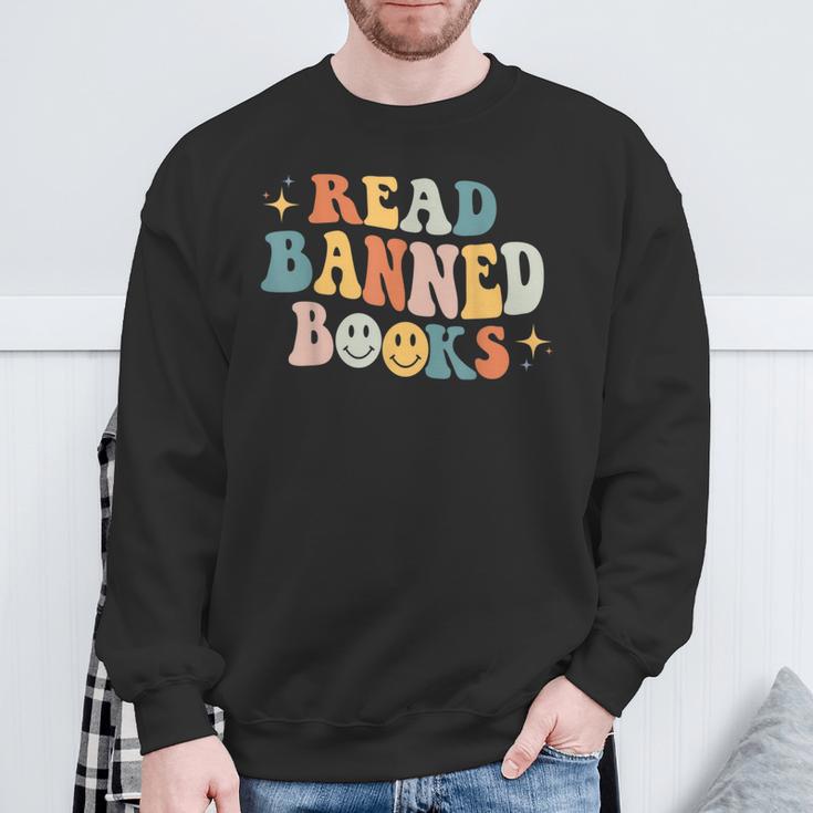 It's A Good Day To Read Banned Books Retro Literature Poet Sweatshirt Gifts for Old Men It's A Good Day To Read Banned Books Retro Literature Poet Sweatshirt Gifts for Old Men