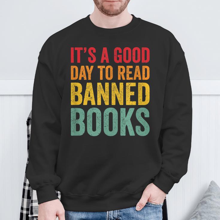 It's A Good Day To Read Banned Books Banned Books Sweatshirt Gifts for Old Men