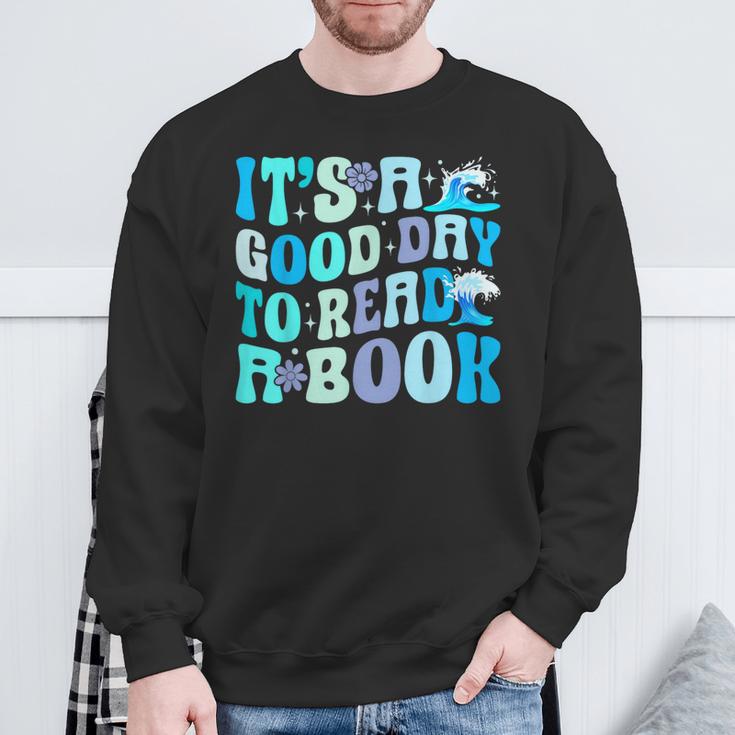 It's A Good Day To Read A Book Ocean Sweatshirt Gifts for Old Men It's A Good Day To Read A Book Ocean Sweatshirt Gifts for Old Men