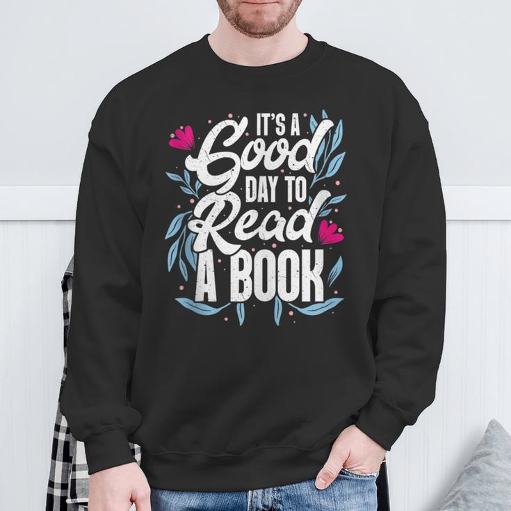 It's Good Day To Read A Book Sweatshirt Gifts for Old Men