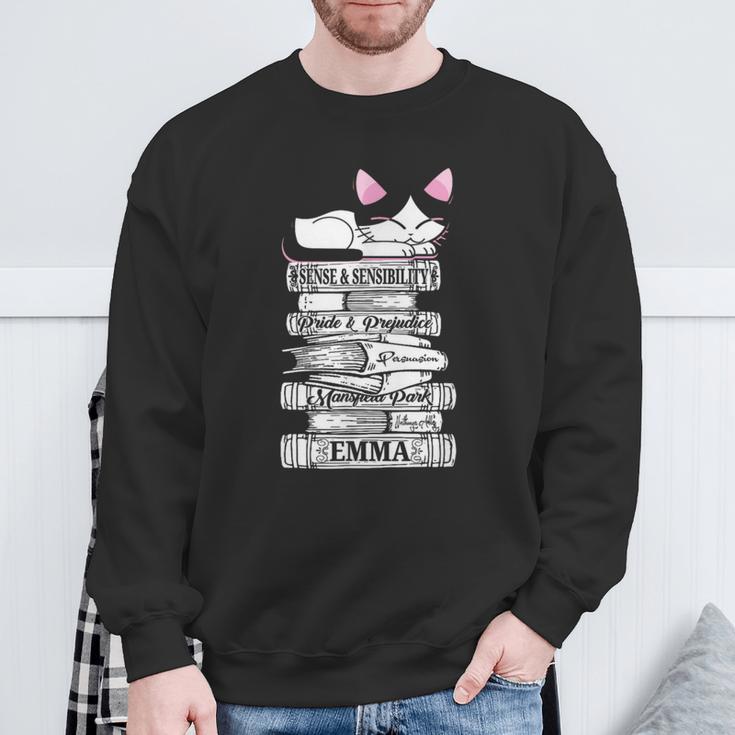 Jane Austen Mr Darcy Romantic Quote Literary Book Club Fan Sweatshirt Gifts for Old Men