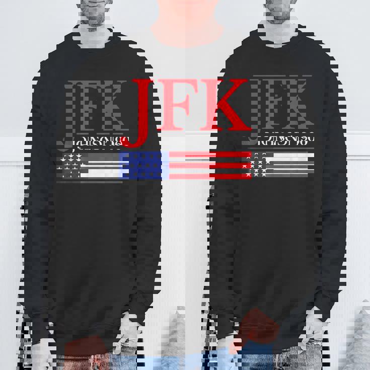 Jfk ヴィンテージ 政治 ジョン F ケネディ ジョンソン 1960 スウェットシャツ 高齢者への贈り物