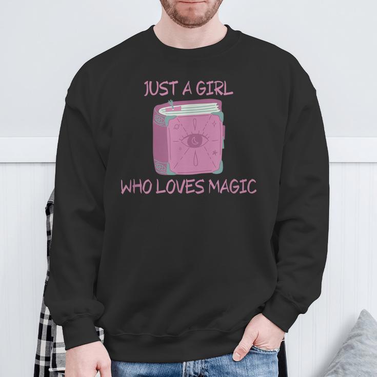 Just a Girl Who Loves Magic Spells Book Sweatshirt Gifts for Old Men Just a Girl Who Loves Magic Spells Book Sweatshirt Gifts for Old Men