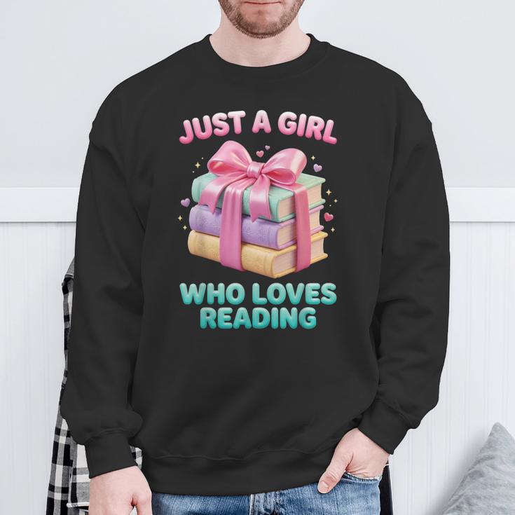 Just a Girl Who Loves Reading Women Book Lover Bookworm Sweatshirt Gifts for Old Men Just a Girl Who Loves Reading Women Book Lover Bookworm Sweatshirt Gifts for Old Men
