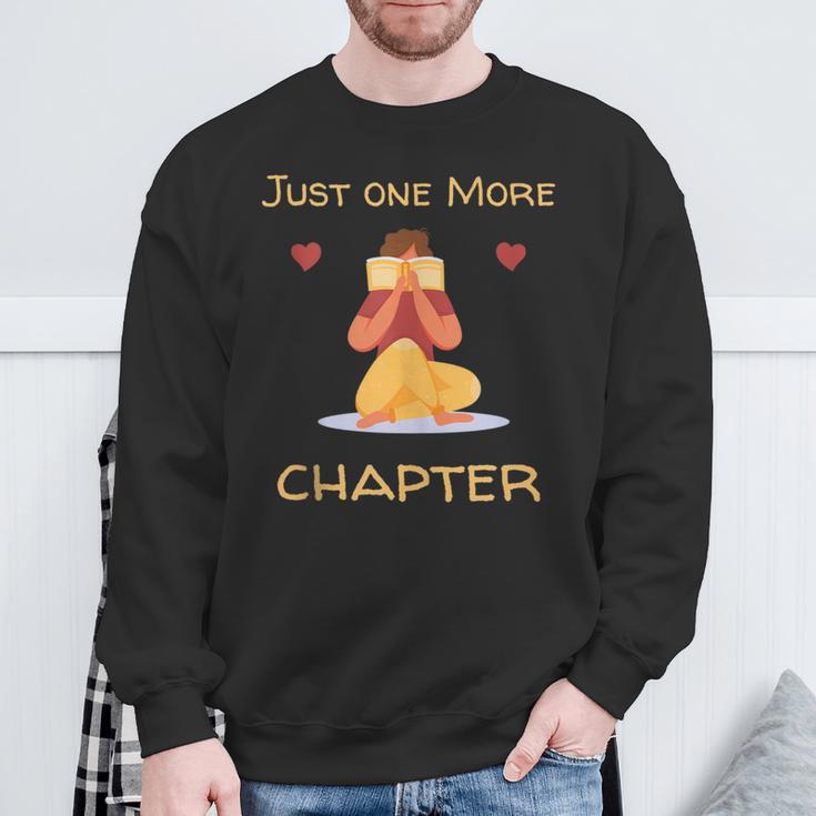Just One More Chapter Red Book Lovers Bookworms & Readers Sweatshirt Gifts for Old Men Just One More Chapter Red Book Lovers Bookworms & Readers Sweatshirt Gifts for Old Men