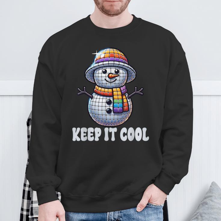 Keep It Cool Disconowman Retro Funky Holidayibes スウェットシャツ 高齢者への贈り物