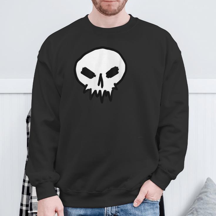 Thekull スカルシャツ ゴスデザイン パンク スウェットシャツ 高齢者への贈り物