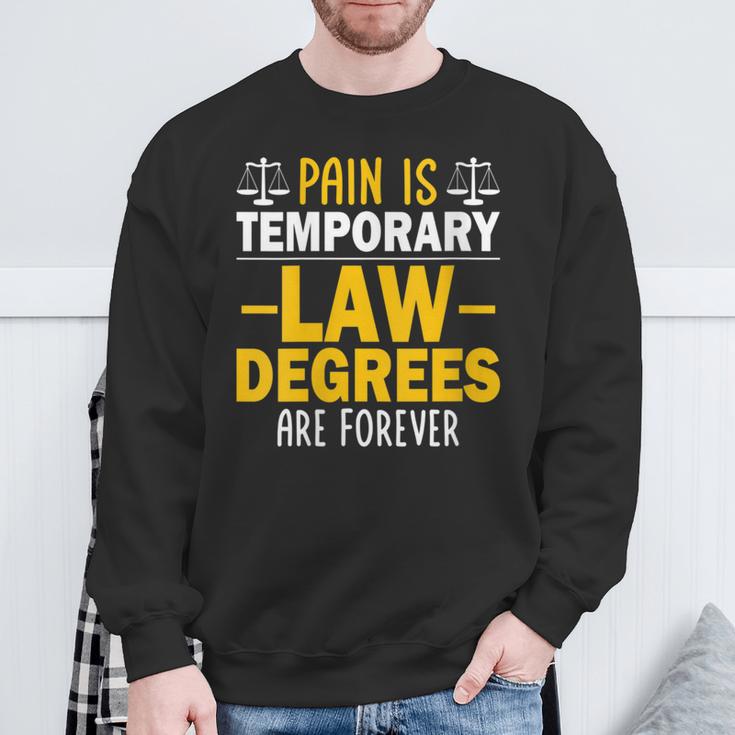 Law School Graduation Decoration Books Law Students Sweatshirt Gifts for Old Men