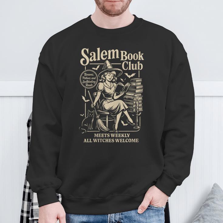 Library Halloween Shirt Salem Book Club Witch Sweatshirt Gifts for Old Men