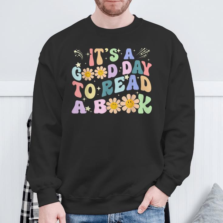 Library Reading Lovers It's Good Day To Read Book Sweatshirt Gifts for Old Men