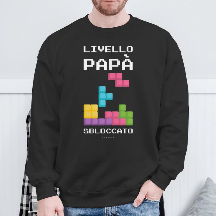 Livello Papàbloccato Maglia Regalo Divertente Neo Papà Maglia A Manica Felpa Regalos para ancianos