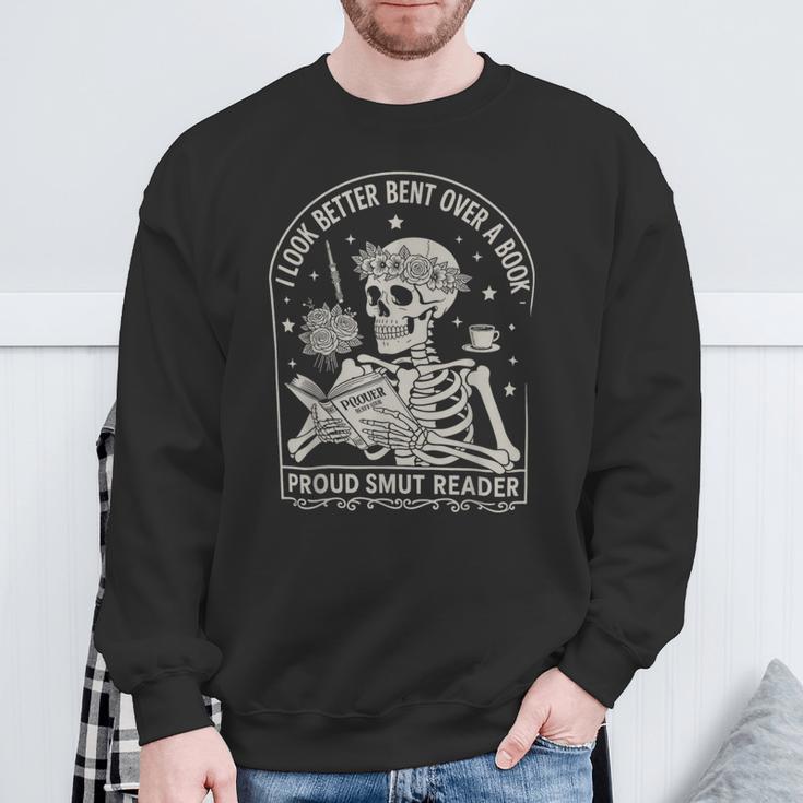 I Look Better Bent Over A Book Shirts Reader Skeleton Mom Sweatshirt Gifts for Old Men I Look Better Bent Over A Book Shirts Reader Skeleton Mom Sweatshirt Gifts for Old Men
