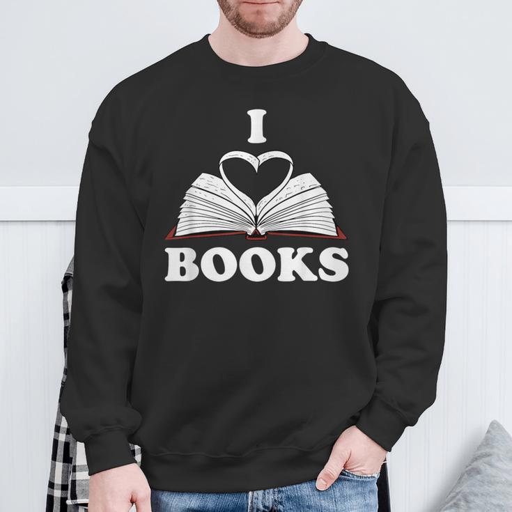 I Love Books Shirt Sweatshirt Gifts for Old Men