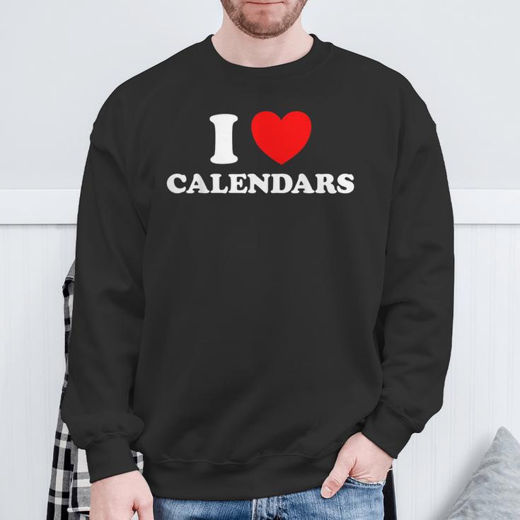 Love Calendars Year Date Book Month Picture Collector Sweatshirt Gifts for Old Men