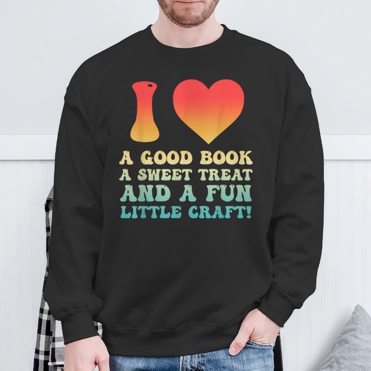 I Love A Good Book Sweet Treat Crochet Baking Sweatshirt Gifts for Old Men I Love A Good Book Sweet Treat Crochet Baking Sweatshirt Gifts for Old Men