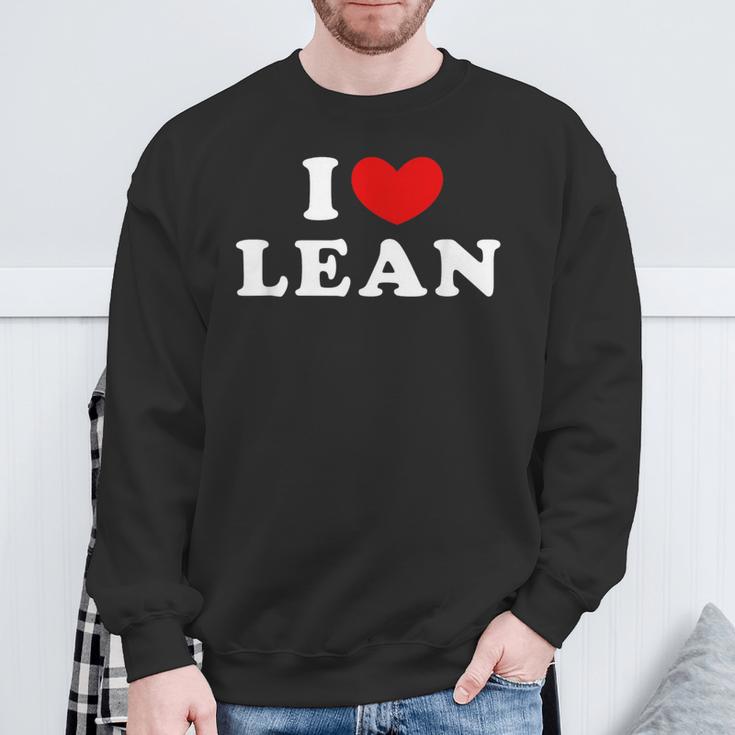 I Love Lean 私は愛する Lean スウェットシャツ 高齢者への贈り物