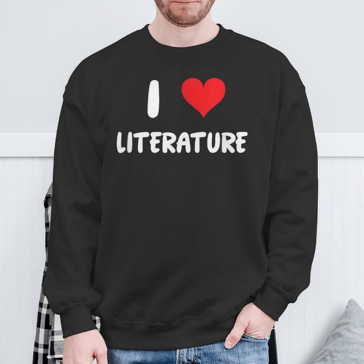 I Love Literature Heart Books Writing Reading Read Write Sweatshirt Gifts for Old Men I Love Literature Heart Books Writing Reading Read Write Sweatshirt Gifts for Old Men