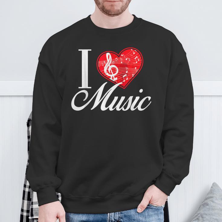 I Love Music D001-0095A スウェットシャツ 高齢者への贈り物