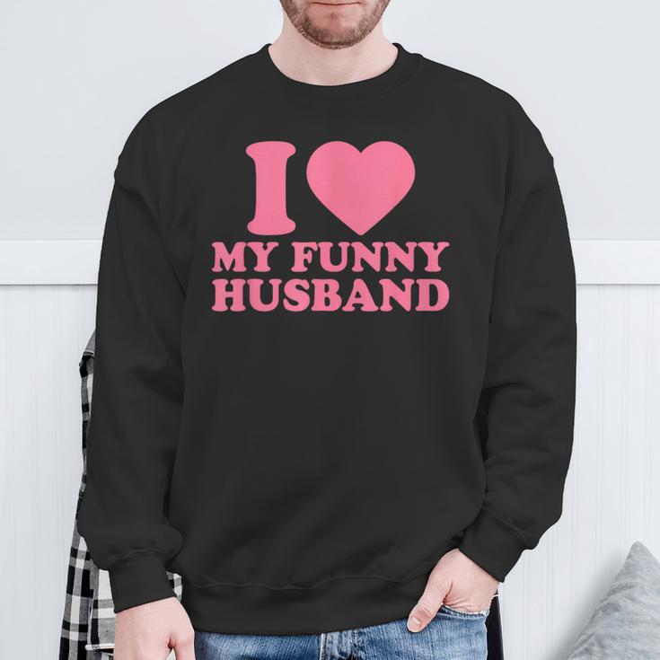 I Love My Husband · I Heart My Husbandalentines Day スウェットシャツ 高齢者への贈り物