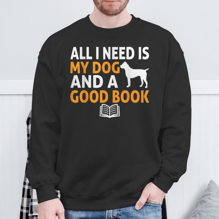 i Love Reading Apparel All i Need Is My Dog And a Good Book For Men Women Sweatshirt Gifts for Old Men i Love Reading Apparel All i Need Is My Dog And a Good Book For Men Women Sweatshirt Gifts for Old Men