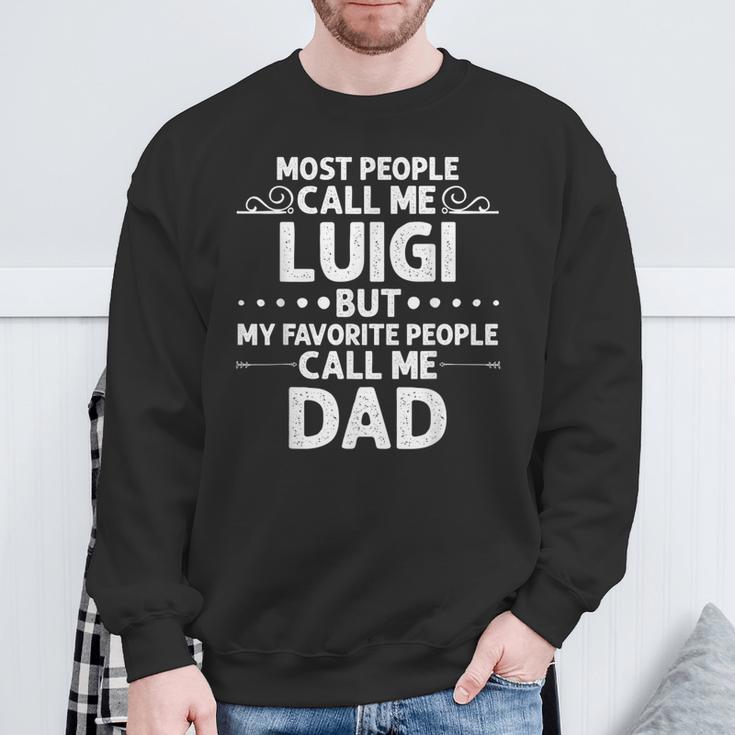 Luigi Nome Regalo Divertente Per La Festa Del Papà Felpa Regalos para ancianos